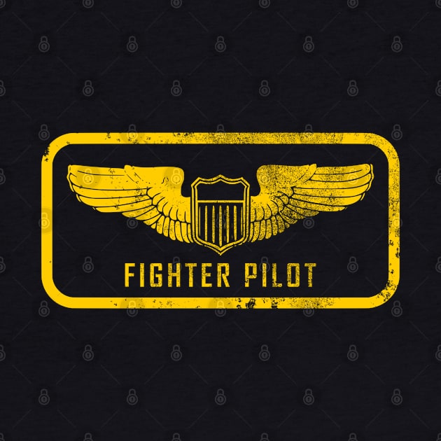 Fighter Pilot Wings Patch (distressed) by TCP